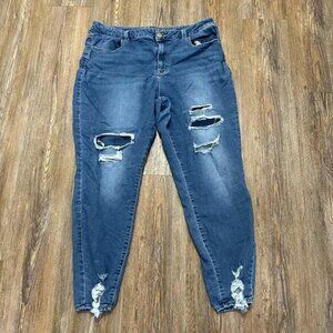 M Jeans By Maurices -Women Size XL Regular(34x28) -Distressed - Tapered Leg